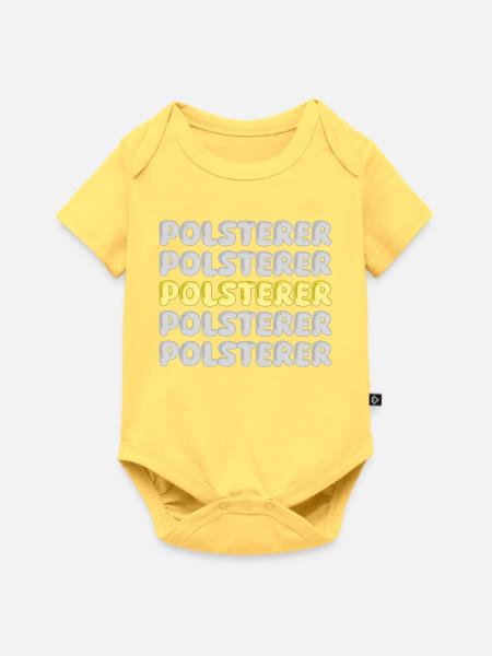 Polsterer als Beruf - Baby Premium Kurzarmbody - Pastellgelb