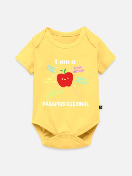 Lehrerassistent Paraprofessional Paraeducator - Baby Premium Kurzarmbody - Pastellgelb