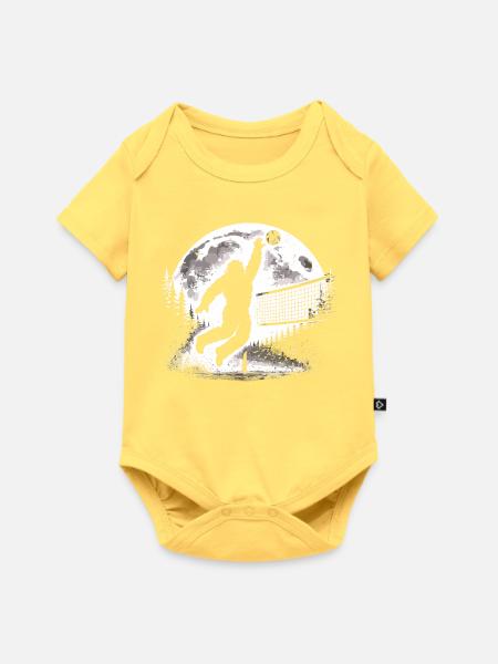 Bigfoot Volleyball - Baby Premium Kurzarmbody - Pastellgelb