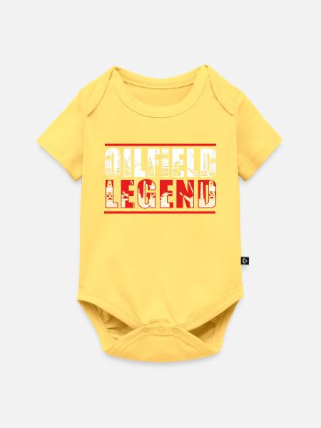 Ölfeld Bohrinsel Ölbohrinsel - Baby Premium Kurzarmbody - Pastellgelb