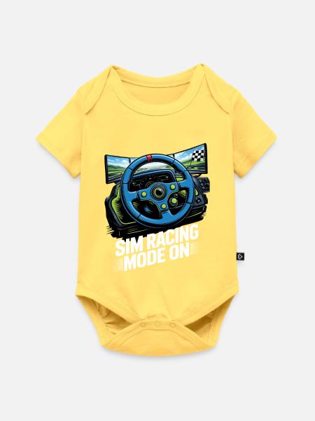Sim Racing Modус An - Baby Premium Kurzarmbody - Pastellgelb