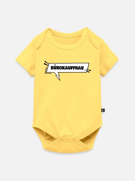 Buerokauffrau als Ausbildung - Baby Premium Kurzarmbody - Pastellgelb