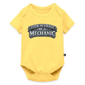 Proud Mechanic – Passion & Skill - Baby Premium short-sleeve bodysuit - sky yellow - Front