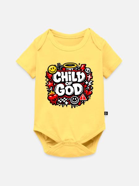 Child of God - Baby Premium Kurzarmbody - Pastellgelb