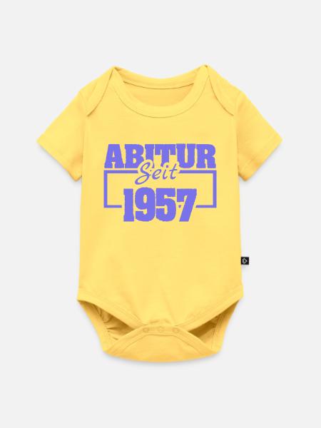 1957 - Baby Premium Kurzarmbody - Pastellgelb