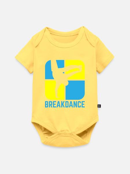 Breakdance - Baby Premium Kurzarmbody - Pastellgelb