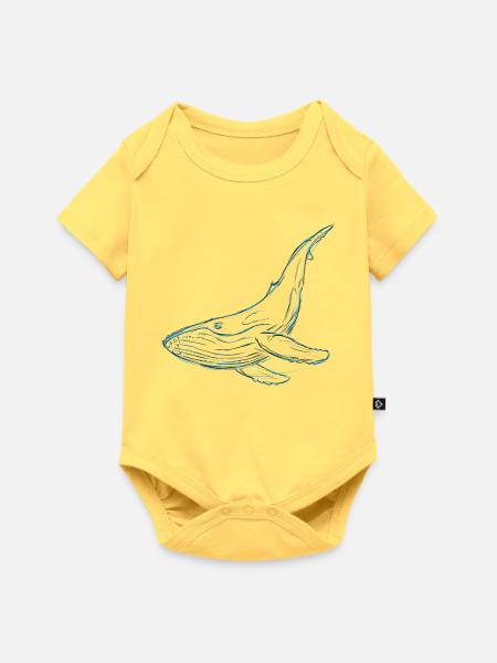 Hope - Baby Premium Kurzarmbody - Pastellgelb