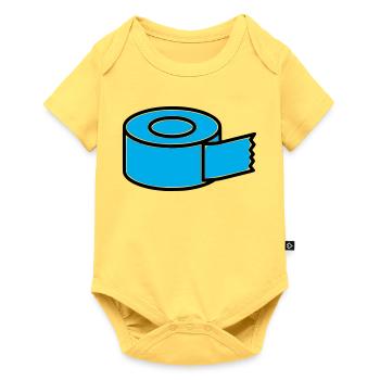 Tape Roll Comic - Body à manches courtes Premium Bébé - jaune pastel - Devant