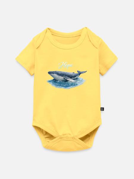 Wal Hope - Baby Premium Kurzarmbody - Pastellgelb
