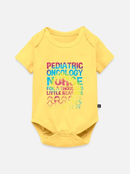 Kinderkrebs Krebs-Überlebender Krebs stinkt - Baby Premium Kurzarmbody - Pastellgelb