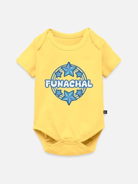 Funachal Sternenzauber - Baby Premium Kurzarmbody - Pastellgelb
