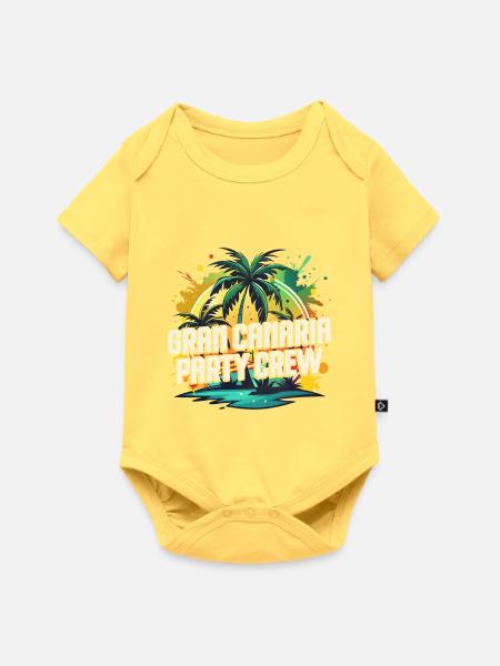 Gran Canaria Party Crew - Baby Premium Kurzarmbody - Pastellgelb