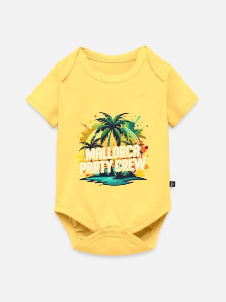 Mallorca Party Crew - Baby Premium Kurzarmbody - Pastellgelb
