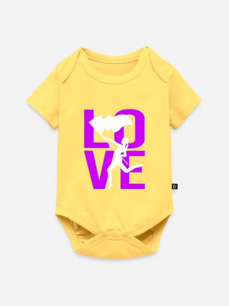 Karneval Fahnenschwenker Fahnenschwingen Fasching - Baby Premium Kurzarmbody - Pastellgelb