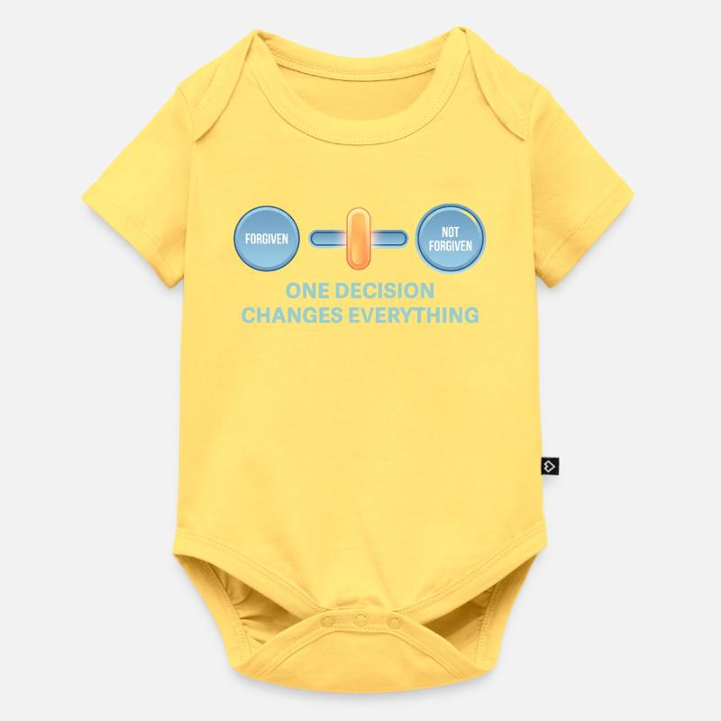 One decision changes everything - Baby Premium short-sleeve bodysuit - sky yellow