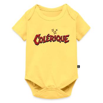 Colérique  - Body à manches courtes Premium Bébé - jaune pastel - Devant
