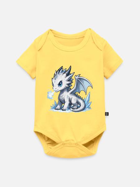 Kristall-Eisdrache - Baby Premium Kurzarmbody - Pastellgelb