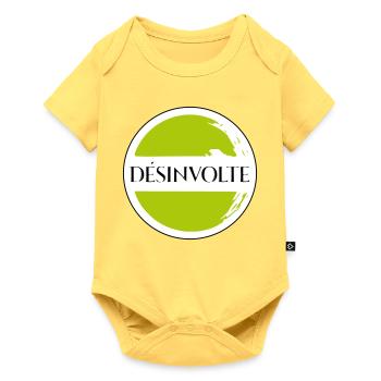 Désinvolte  - Body à manches courtes Premium Bébé - jaune pastel - Devant