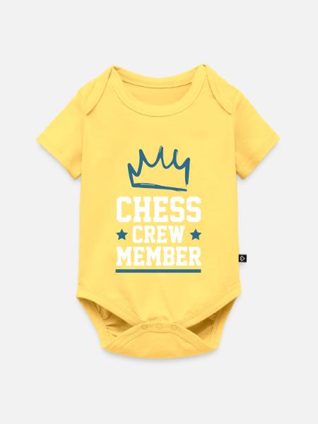 Chess Crew - Baby Premium Kurzarmbody - Pastellgelb
