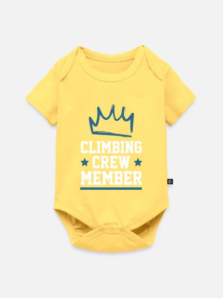 Climbing Crew - Baby Premium Kurzarmbody - Pastellgelb