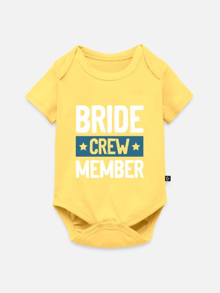 Bride Crew - Baby Premium Kurzarmbody - Pastellgelb