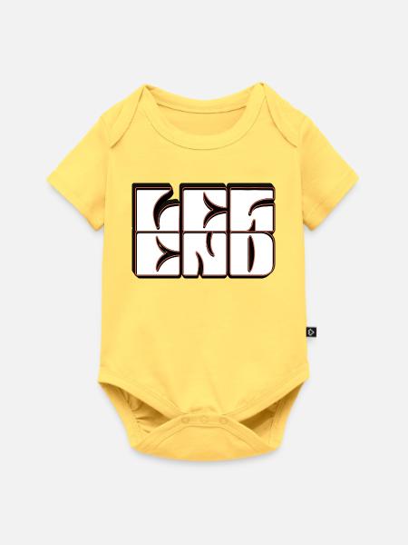 Legend Logo - Baby Premium Kurzarmbody - Pastellgelb