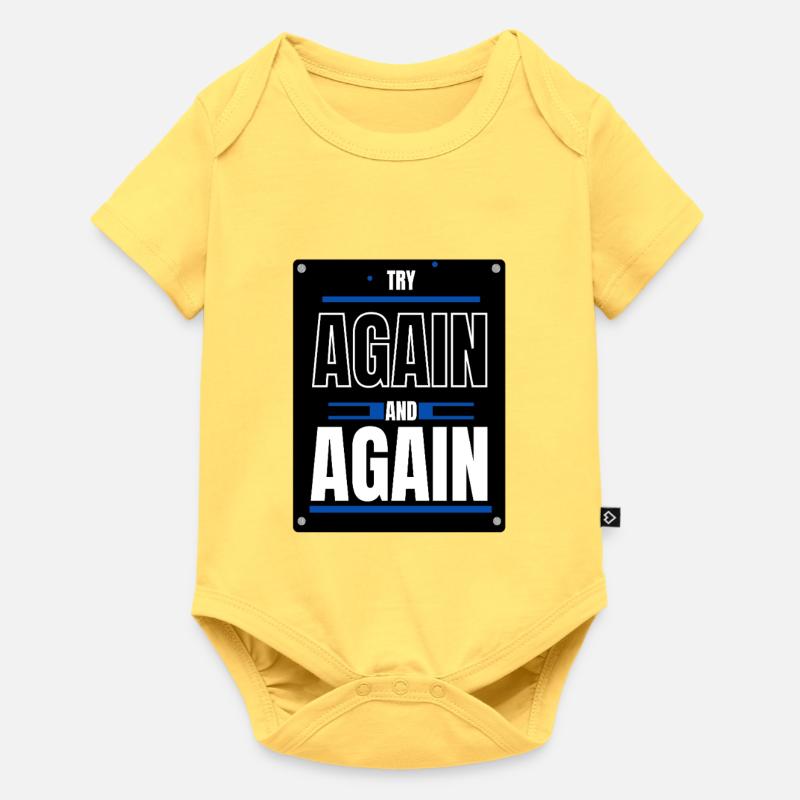 Essayer Encore Encore - Body à manches courtes Premium Bébé - jaune pastel
