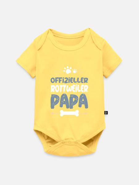 ROTTWEILER - Baby Premium Kurzarmbody - Pastellgelb