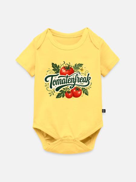 Tomatenfreak - Baby Premium Kurzarmbody - Pastellgelb