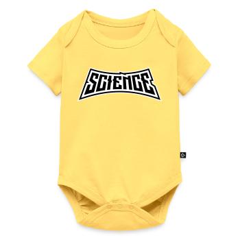 Déclaration scientifique : Déclaration sur l’éducation des nerds - Body à manches courtes Premium Bébé - jaune pastel - Devant