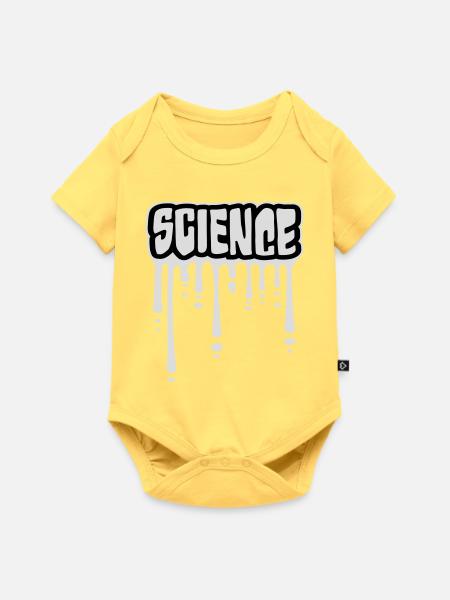 Science Wissenschaft Statement Nerd Bildung Spruch - Baby Premium Kurzarmbody - Pastellgelb