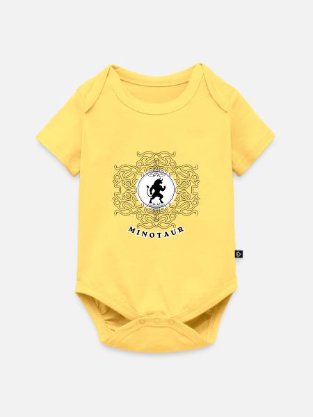 Minotaurus - Baby Premium Kurzarmbody - Pastellgelb