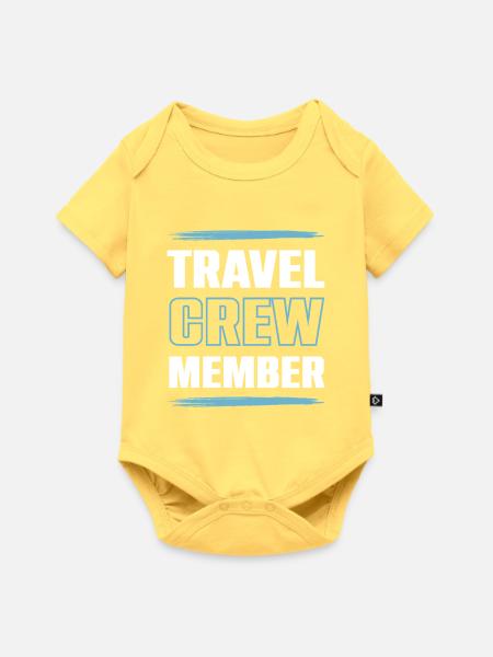 Travel Crew - Baby Premium Kurzarmbody - Pastellgelb