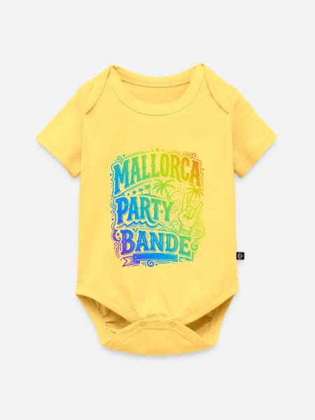 Mallorca Party Bande Bunt - Baby Premium Kurzarmbody - Pastellgelb