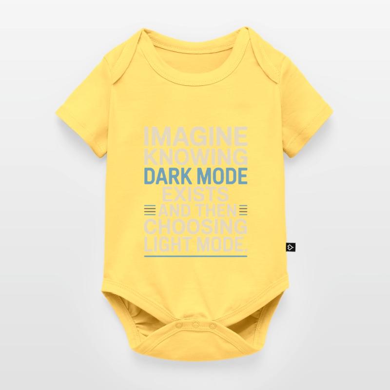Le mode sombre existe Programmeur IT Nerd Coder Office Body à manches courtes Premium Bébé