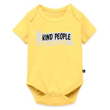 Kind People Are My Kinda People Friendliness - Baby Premium short-sleeve bodysuit - sky yellow - Front