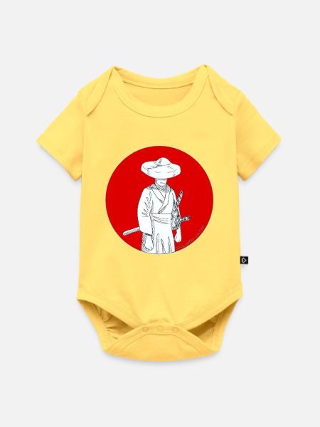 RONIN - Baby Premium Kurzarmbody - Pastellgelb