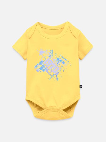 1970 - Baby Premium Kurzarmbody - Pastellgelb