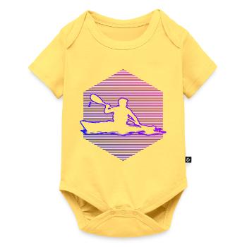 Whitewater Kayak Gift for a Whitewater Rafting Driver - Baby Premium short-sleeve bodysuit - sky yellow - Front