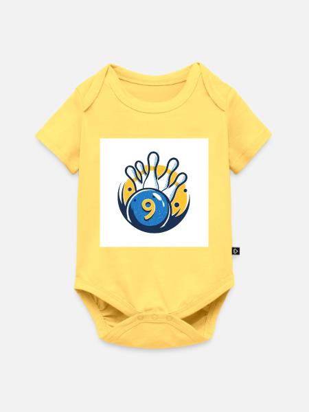 Ninepin Bowling - Baby Premium Kurzarmbody - Pastellgelb