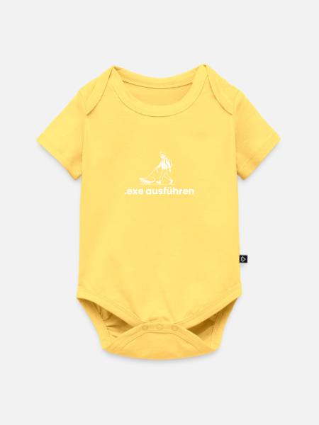 .exe ausführen - Baby Premium Kurzarmbody - Pastellgelb