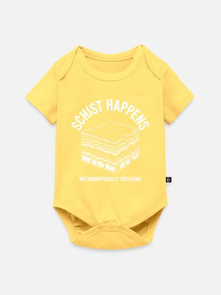 Schiefer passiert Stack - Baby Premium Kurzarmbody - Pastellgelb