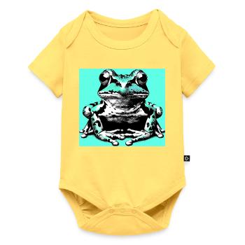 frog - Baby Premium short-sleeve bodysuit - sky yellow - Front