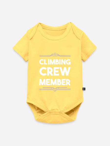 Climbing Crew - Baby Premium Kurzarmbody - Pastellgelb