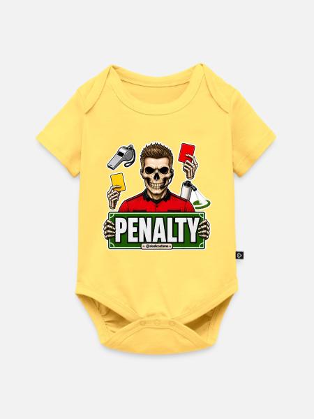 SkullCostume World Edition: Strafe - Baby Premium Kurzarmbody - Pastellgelb