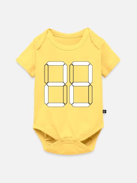 NUMMER 22 Zweiundzwanzig Geschenk Digital - Baby Premium Kurzarmbody - Pastellgelb