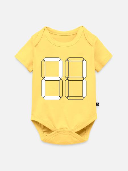 NUMMER 21 Einundzwanzig Geschenk Digital - Baby Premium Kurzarmbody - Pastellgelb