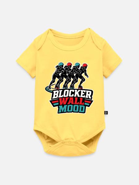 BLOCKER WALL MOOD - Baby Premium Kurzarmbody - Pastellgelb