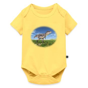 Tyrannotitan – Raubdinosaurier der Urzeit - Baby Premium Kurzarmbody - Pastellgelb - Vorne