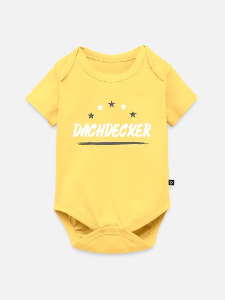 Dachdecker Beruf - Baby Premium Kurzarmbody - Pastellgelb